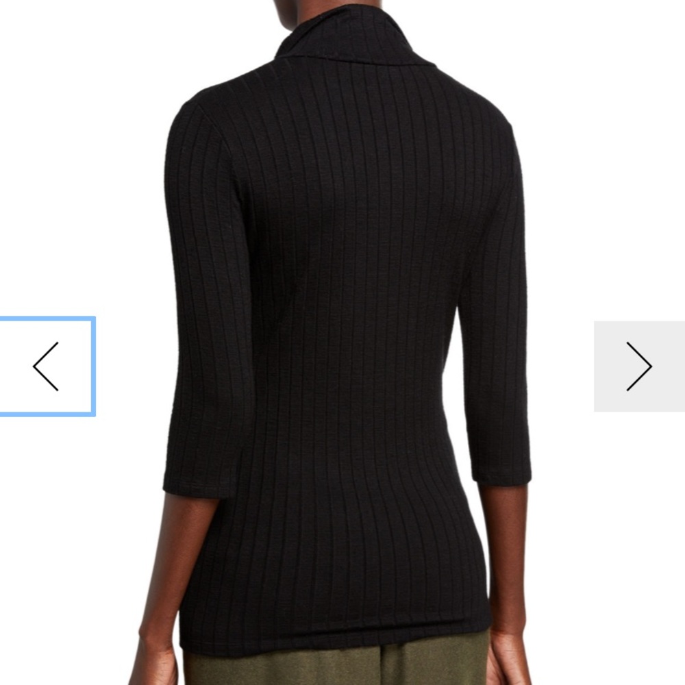 VINCE Ribbed Button Up Knit - Picture 4 of 5